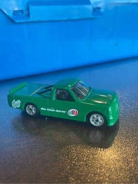 Rare Mountain Dew, Golden Wheel Diecast Truck 1:64